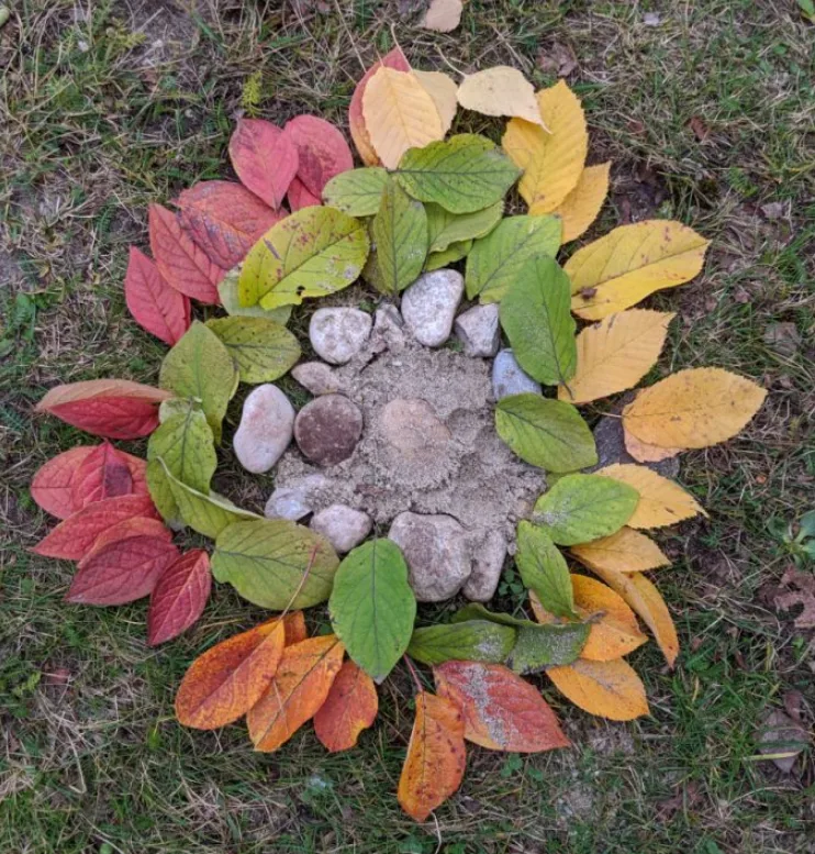 Landart nach Andy Goldsworthy